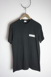 美品 正規 21SS Supreme シュプリーム Spiral Tee Black Red スパイラル ボックスロゴ Tシャツ BOX LOGO S黒 本物916N▲