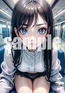 a464【一点物 アートイラスト】 ai 美女 美少女 2次元 アニメ 高画質 同人 漫画 美乳 美尻 アイドル 光沢紙 A4サイズ ポスター