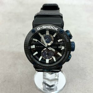 美品 CASIO カシオ G-SHOCK Gショック GWR-B1000-1A1JF GRAVITYMASTER タフ ソーラー 電波 腕時計 アナログ ブラック メンズ 時計の画像2