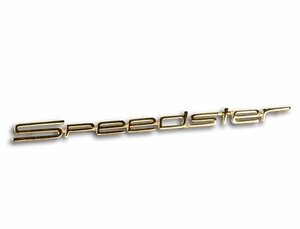 ポルシェ 356 A スピードスター用のロゴ「スピードスター」、金メッキ