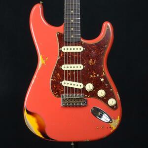 Fender Custom Shop Limited Edition 1961 Stratocaster Heavy Relic Aged Aged Feasta Red на 3-кратном солнечном луче