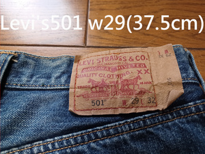 Levi's 501 w29(75cm)　ボタンフライ　送230円可能 フィリピン製　359　　No.7 