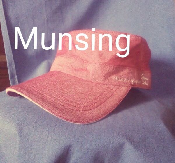 Munsingwear◇GOLFワーク型キャップ◇マンシングウェア