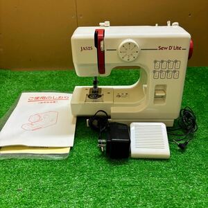 ジャノメ Sew D'Lite JA525通電確認済JANOME コンパクトミシン 家庭用ミシン 裁縫 手芸 