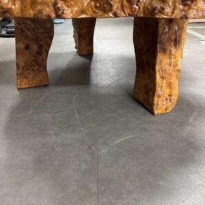 天然木一枚板 座卓テーブル置台 花台 飾り台 の画像3