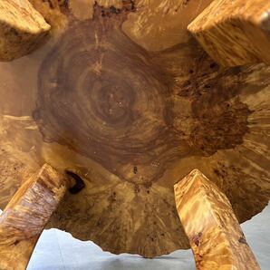 天然木一枚板 座卓テーブル置台 花台 飾り台 の画像7