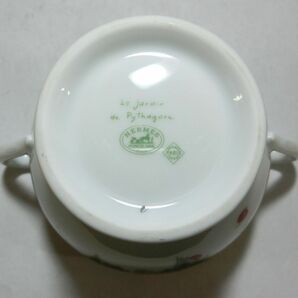 1000円スタート 食器 1点 HERMES エルメス jardin de Pythagore ピタゴラスの庭 シュガーポット ストロベリー柄 箱付 SKU BB①404の画像8