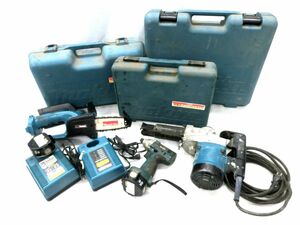 1000円スタート 電動工具 3点セット makita マキタ インパクトドライバ 6919D/ハンマードリル HR3850/チェーンソー UC120D 3 YY8023