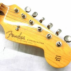 1000円スタート エレキギター Fender STRATOCASTER MADE IN JAPAN フェンダー 音出し確認済み 楽器 弦楽器 6弦 演奏 SHK BB8023の画像2