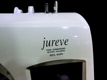 1000円スタート ミシン JUKI jureve HZL-010N ジューキ ジューキミシン ハンドクラフト 手工芸 通電確認済 ケース/刺機付 2 △ミシンD①215_画像4