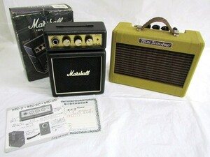 1000円スタート ギターアンプ 2点セット Fender フェンダー Mini Twin Amp/Marshall マーシャル MS-2 音響機材 本体のみ 3 A9012