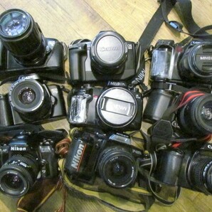 1000円スタート カメラ レンズ 約140点まとめ 大量 Nikon/Canon/OLYMPUS/SONY/Konica 他 MF/AF/レンジF/コンパクトカメラ等 [2] A9001の画像2