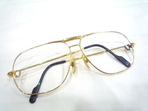 1000円スタート 眼鏡 Cartier 150 061 カルティエ フルリム 度入り眼鏡 総重量約42.5g めがね メガネ ファッション小物 3 AA1004