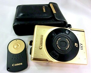 1000円スタート コンパクトカメラ CANON キャノン IXY LimitedVersion 60th 60周年 GOLD 撮影機器 ケース付 通電/動作未確認 WHO AA①205