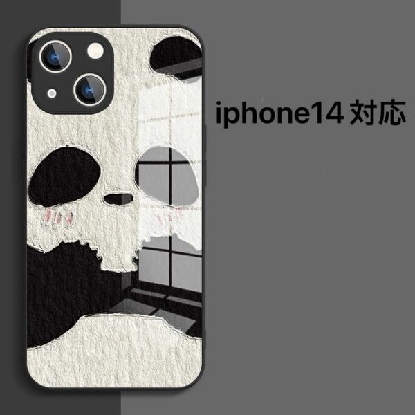 GWセール　新品の可愛いパンダ風　iPhone14ケース ブラック（固いタイプ）