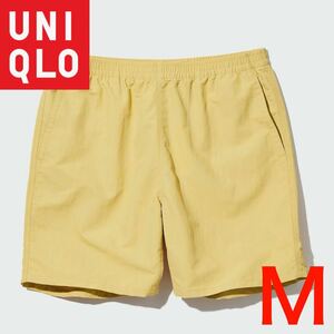 未使用 UNIQLO ユニクロ アクティブユーティリティショーツ Mサイズ イエロー メンズ レディース 速乾 ドライ ストレッチ 8781