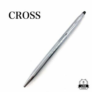 CROSS クロス　ツイスト式ボールペン　シルバー金具　USA製　メタル