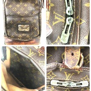 ■超絶希少1970年代ヴィンテージ■LOUIS VUITTON ルイヴィトン モノグラム ゴルフバッグ PVC×レザー インテリア 入手困難の画像7