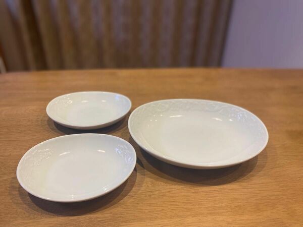【未使用品】栗原はるみ　皿　プレート3枚セット 白い食器
