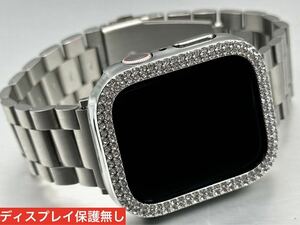 アップルウォッチ　ステンレスベルト　シルバー　apple watch カスタム