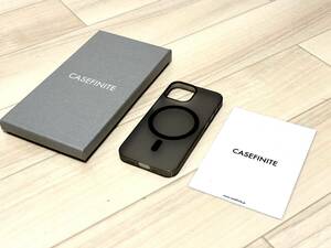 * beautiful goods *CASEFINITE THE FROST AIR ULTRA MAGNETICf Lost air Ultra Magne tikiPhone13mini for MagSafe correspondence smoked black 