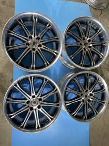 WORK ワークシュバート19×9.5J OFFSET40 19×8.5J OFFSET 34 PCD 114.3 5H ハブ径実測約73mm 中古アルミホイール4本　　