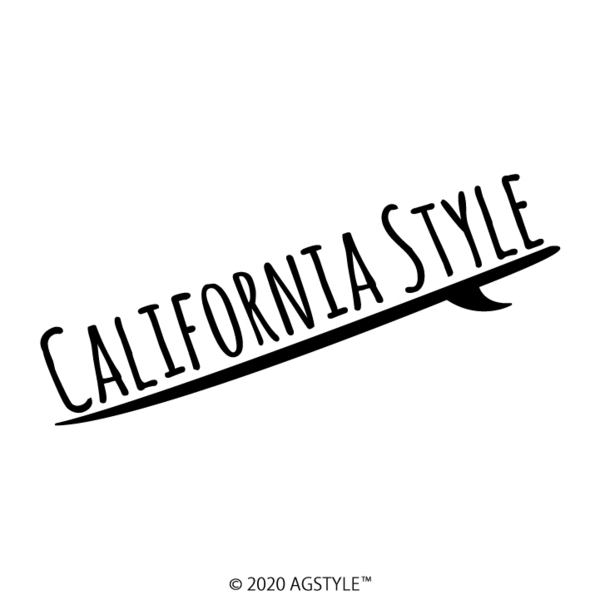 ゆうパケット送料無料 SURF Ver. CALIFORNIA STYLE オリジナル カッティングステッカー カリフォルニア CA LA 西海岸 SUV ロングビーチ