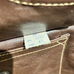 ほぼ未使用 Eastman Leather Clothing A-2 イーストマン ROUGH WEAR レザーフライトジャケット サイズ40 併6653の画像8