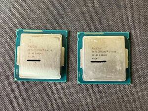 007 intel Core i7-4770 SR149 3.40GHZ MALAY 2個　CPU ジャンク