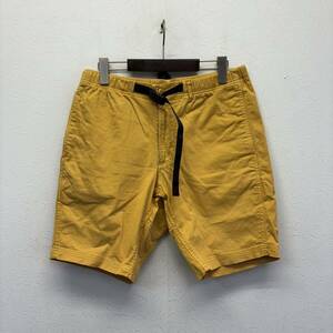 GRAMICCI SHORT PANTS グラミチ ショート パンツ クライミング size L からし マスタード 半ズボン コットン ポリウレタン