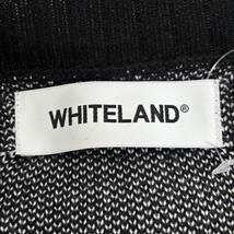 WHITE LAND LOGO Cardigan ホワイトランド ロゴ カーディガン size FREE ブラック 長袖 メンズ_画像3