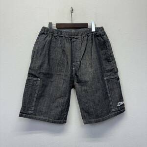 STUSSY PAINTER SHORT size L ステューシー ペインター ショートパンツ ショーツ ハーフパンツ カーゴショーツ デニム ブラック