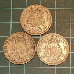 【1円スタート】ポルトガル領モザンビーク 5エスクード銀貨 1960年 おまとめ