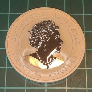 【一円スタート】オーストラリア 2020年鼠年記念 １ドル銀貨 エリザベス２世の画像2
