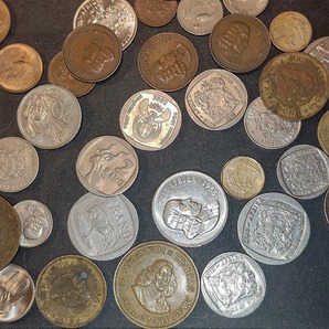 【1円スタート】南アフリカ ランド硬貨他 おまとめ 約0.2㎏の画像3