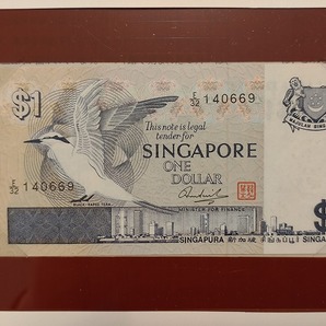 【一円スタート】フランクリンミント社 世界の紙幣 シンガポール 1シンガポールドル紙幣 banknotes of all nationsの画像2