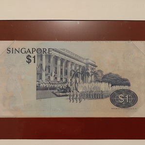 【一円スタート】フランクリンミント社 世界の紙幣 シンガポール 1シンガポールドル紙幣 banknotes of all nationsの画像3