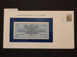 【一円スタート】フランクリンミント社　世界の紙幣　フィンランド　5マルッカ紙幣　banknotes of all nations