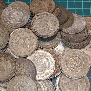 【一円スタート】メキシコ 1ペソ銀貨 おまとめ 100枚 コンチョの画像7