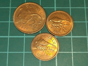 【1円スタート】ツバル　ツバルドル硬貨　おまとめ