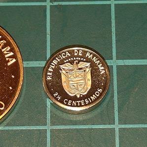【1円スタート】パナマ共和国 パナマバルボア・センタボプルーフ硬貨 おまとめの画像2