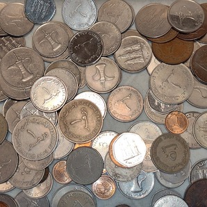 【1円スタート】アラブ首長国連邦 ＵＡＥディルハム硬貨 おまとめ 約0.9㎏の画像4