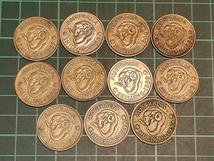 【1円スタート】オーストラリア　1シリング銀貨　おまとめ　ジョージ6世　エリザベス2世_画像1