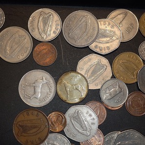 【1円スタート】アイルランド ポンド硬貨 おまとめ 約0.4㎏の画像2