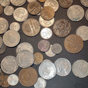 【1円スタート】スウェーデン クローナ硬貨他 おまとめ 約0.3㎏ の画像3