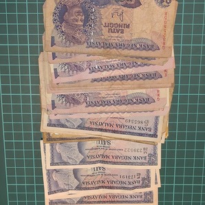 マレーシアリンギット 旧紙幣おまとめ Ringgit Malaysia notes 1145リンギットの画像5