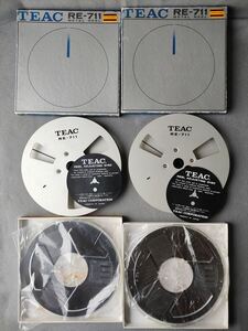 ■ TEAC ティアック オープンリール 7号　RE-71 メタル 空リール×2個＆マクセル プラスチックリール 7号×2個　4個セット