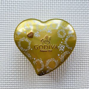 ゴディバ ハート缶 2021 GODIVA チョコレート バレンタイン 空き缶