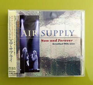 日本国内盤CD エア・サプライ ナウ・アンド・フォーエヴァー～グレイテスト・ヒッツ・ライヴ 帯付き　AIR SUPPLY NOW AND FOREVER