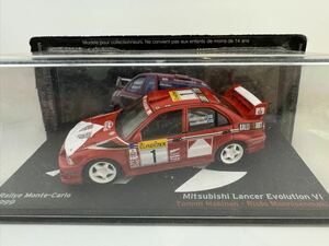 1/43 デアゴスティーニ　ラリーカーコレクション　三菱　ランサーエボリューション　6 #1 1999